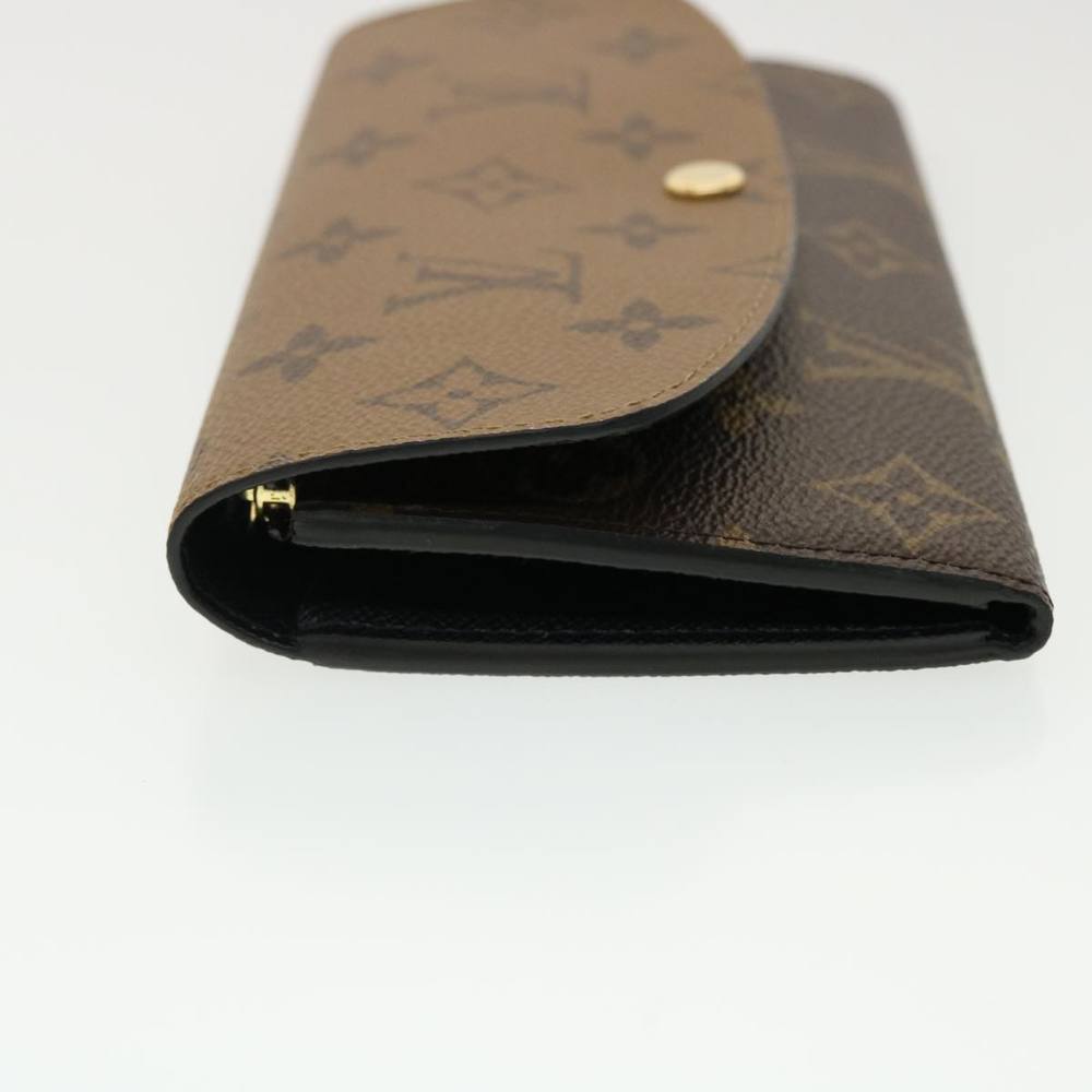 LOUIS VUITTON Monogram Reverse Portefeuille Emily Long Wallet M82157 Auth 40459A - Picture 4 of 16